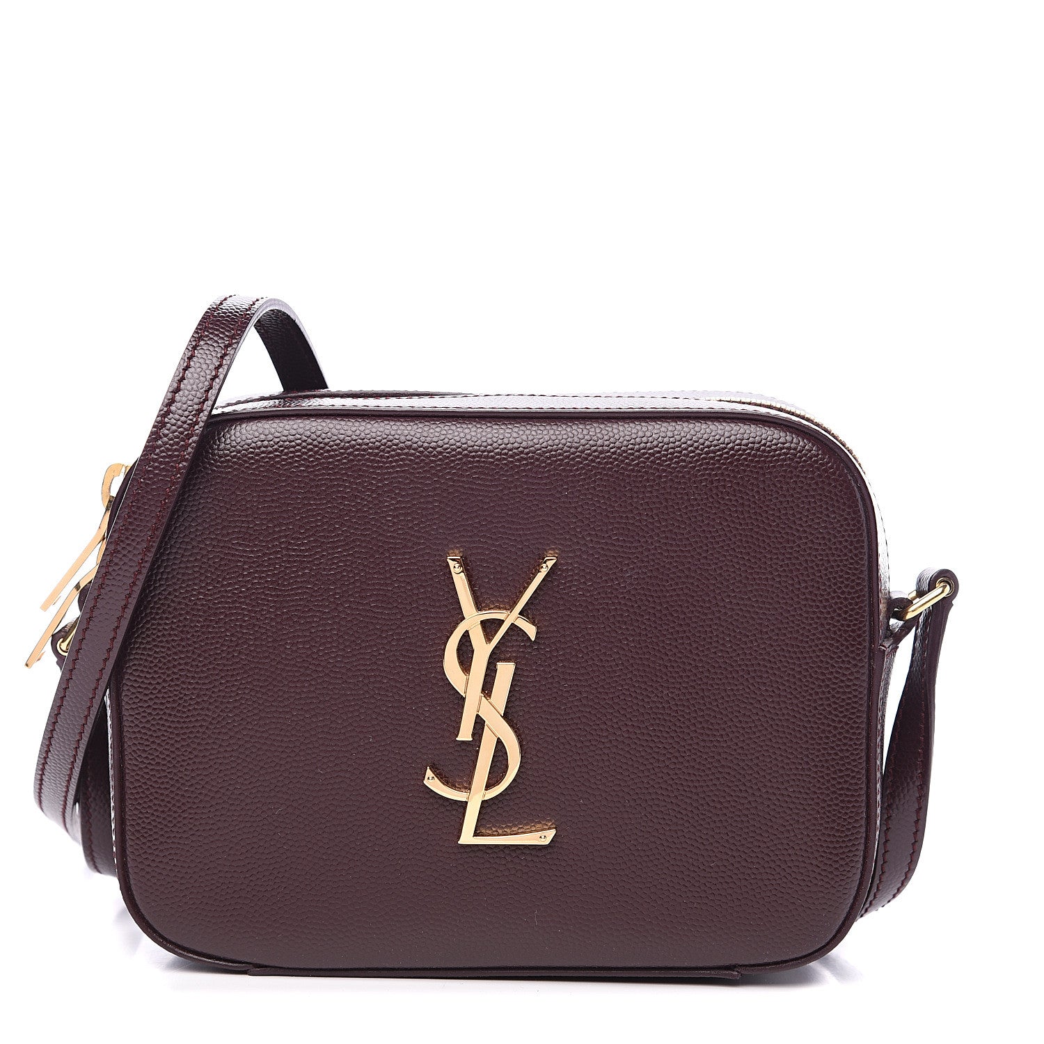 Saint Laurent Grain De Poudre Small Classic Monogram Camera Bag Amaranto 1 of 8