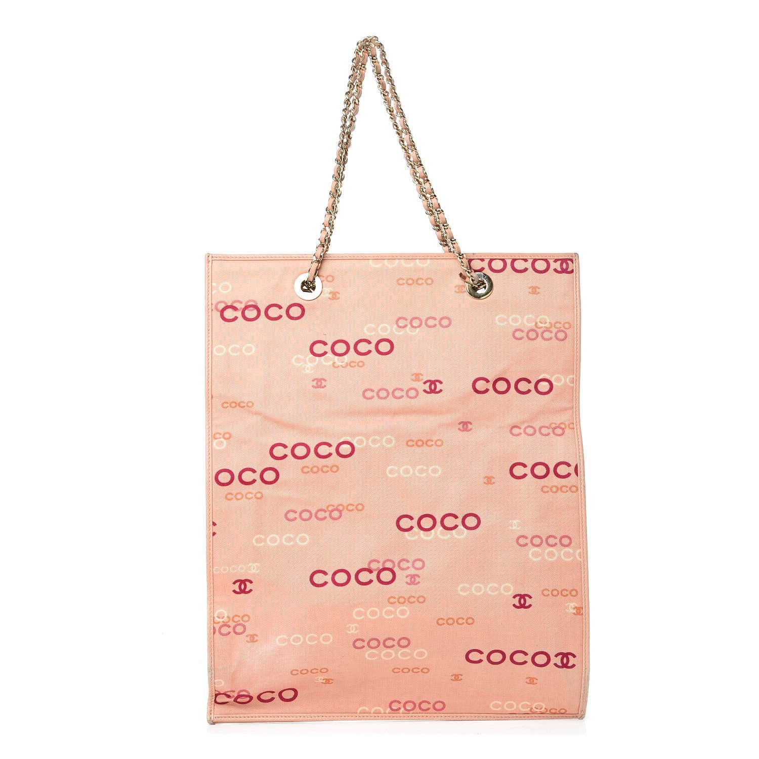 Chanel Canvas Coco Shopping Tote Pink 1 of 14