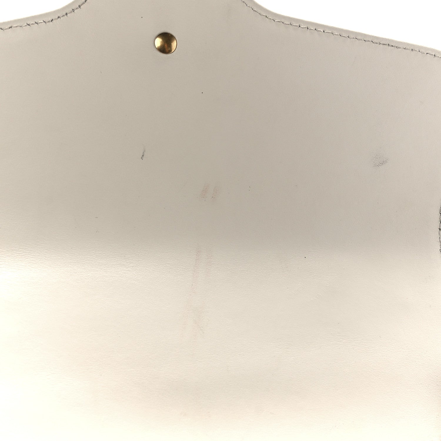 Gucci Calfskin Matelasse Small GG Marmont Top Handle Shoulder Bag White 12 of 13