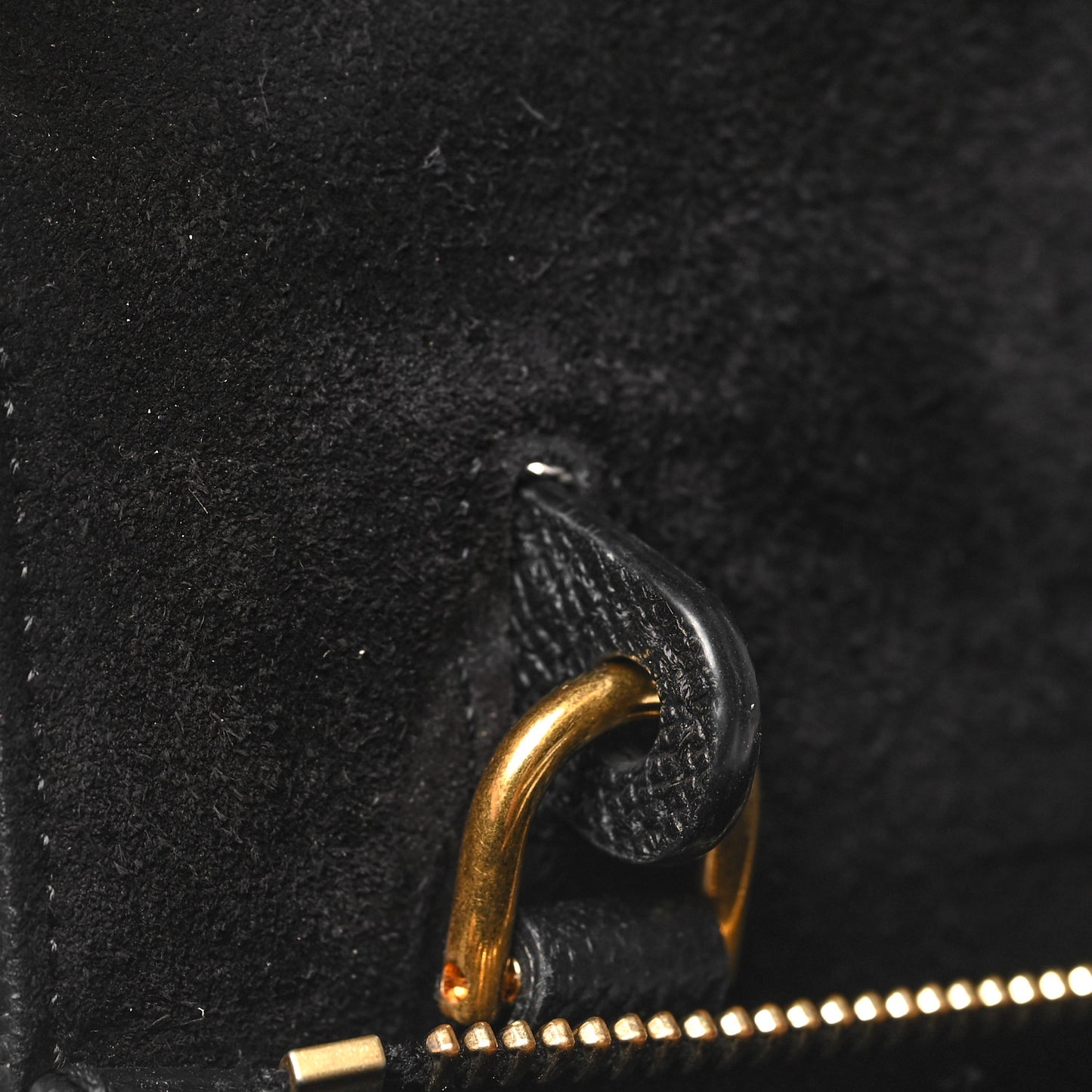 Grained Calfskin Nano Belt Bag Black