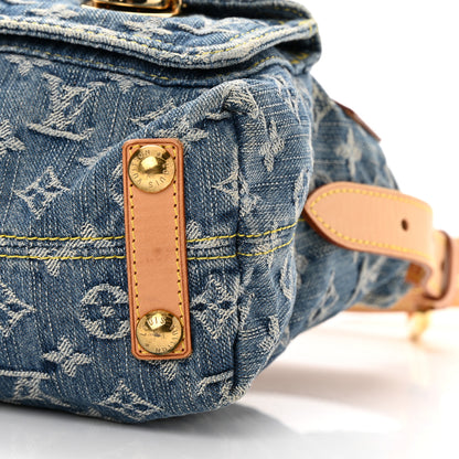 Louis Vuitton Monogram Denim Baggy PM Blue 10 of 12