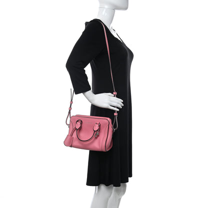 Alexander McQueen Pebbled Calfskin Mini Skull Padlock Zip Around Tote Petal 2 of 10