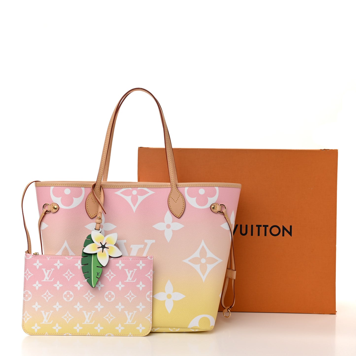 Monogram Giant By The Pool Neverfull MM Light Pink