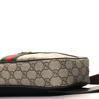 Gucci Soft GG Supreme Monogram Medium Ophidia Belt Bag Dark Brown 10 of 10