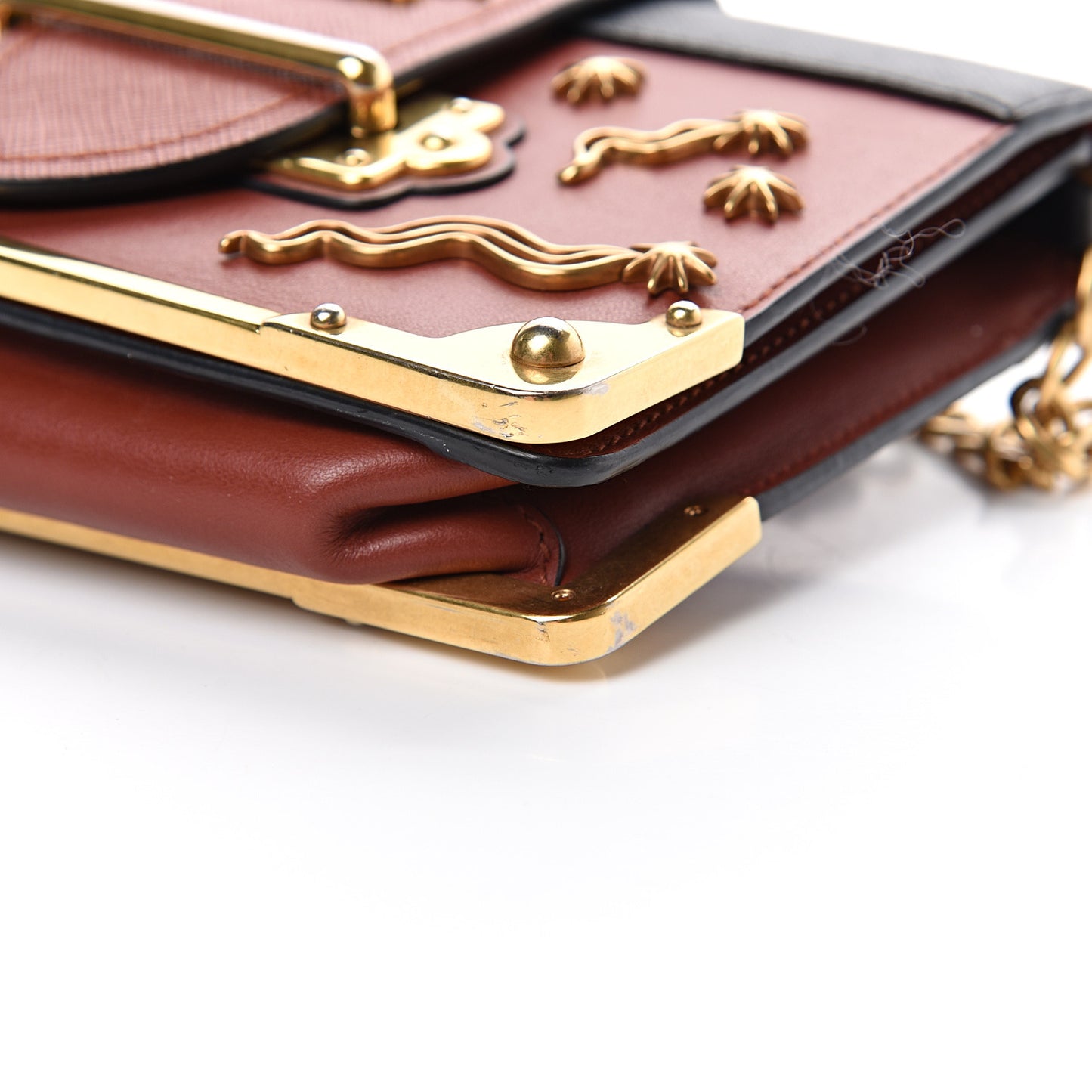 City Calf Saffiano Cahier Astrology Bag Cotto Black