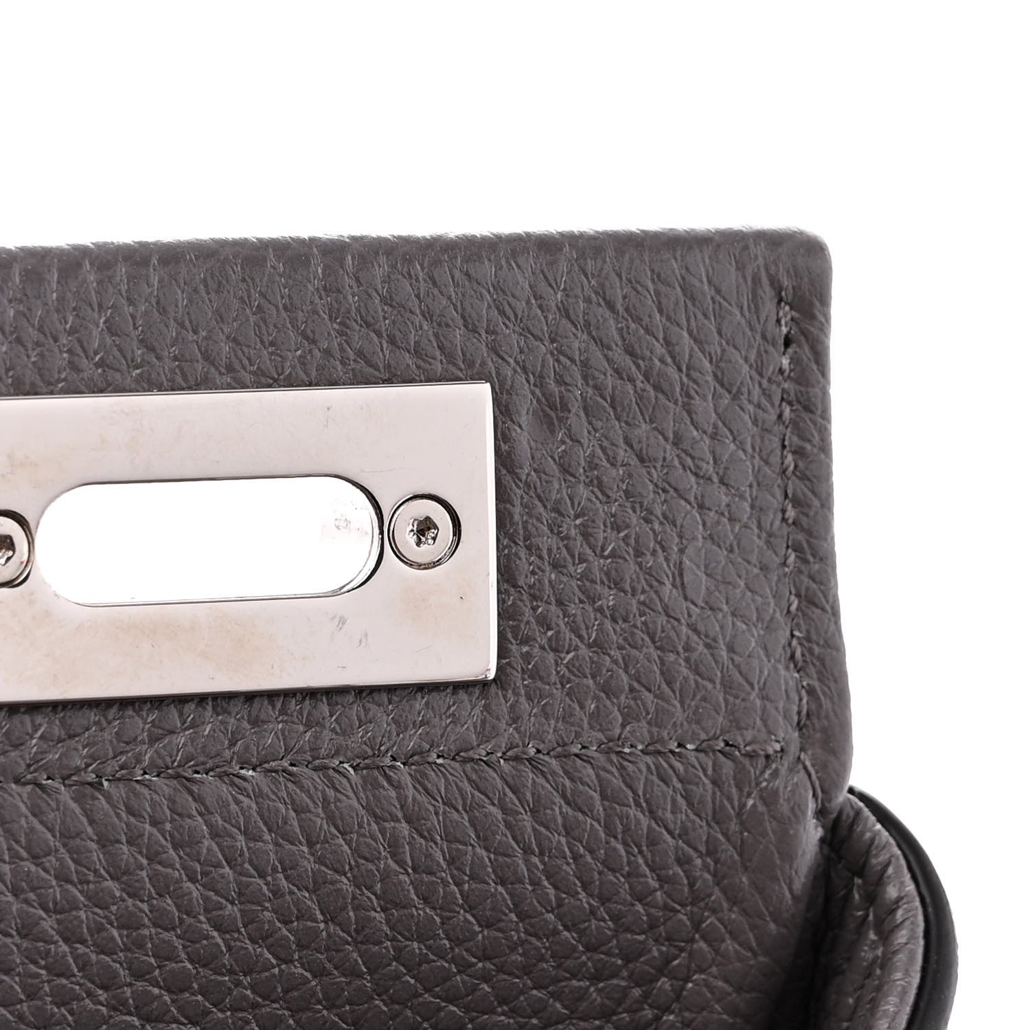 Gucci Grainy Calfskin Small Zumi Top Handle Bag Dusty Grey 15 of 16