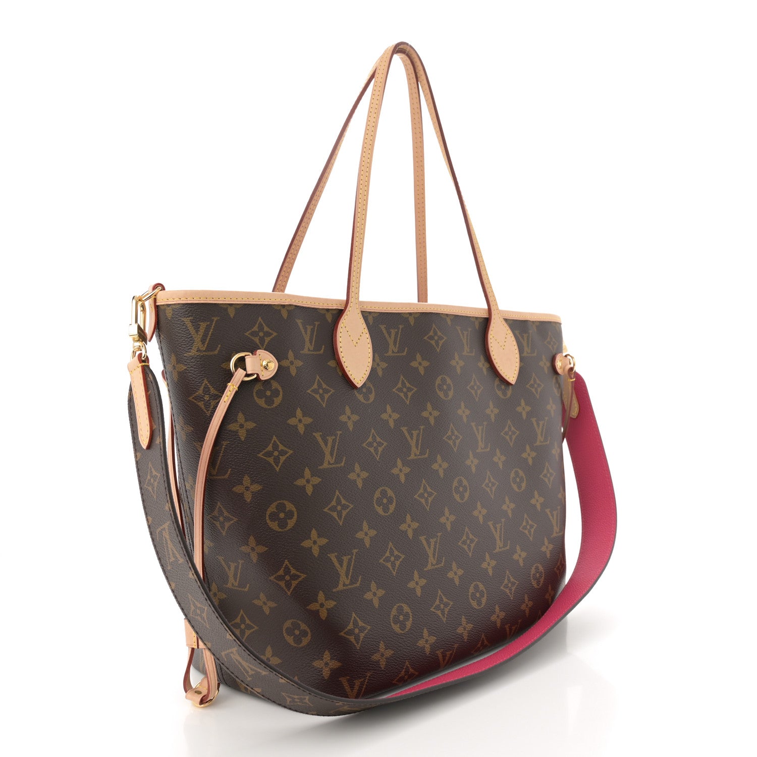 Louis Vuitton Monogram Inside Out Neverfull Bandouliere MM Rose Pondichery 4 of 17