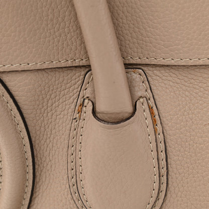 Celine Drummed Calfskin Mini Luggage Dune 10 of 12