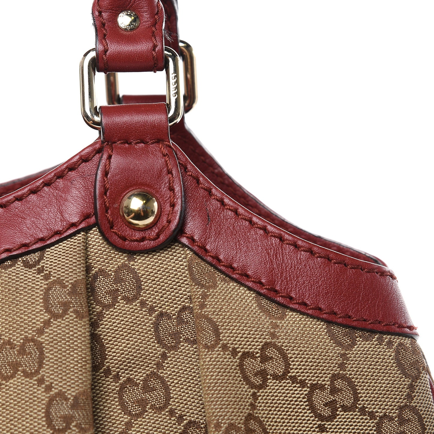 Monogram Medium Sukey Tote Dark Red