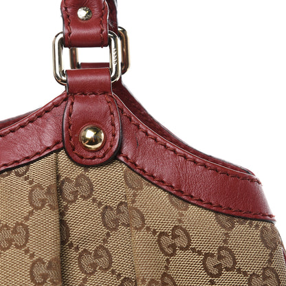 Gucci Monogram Medium Sukey Tote Dark Red 14 of 20