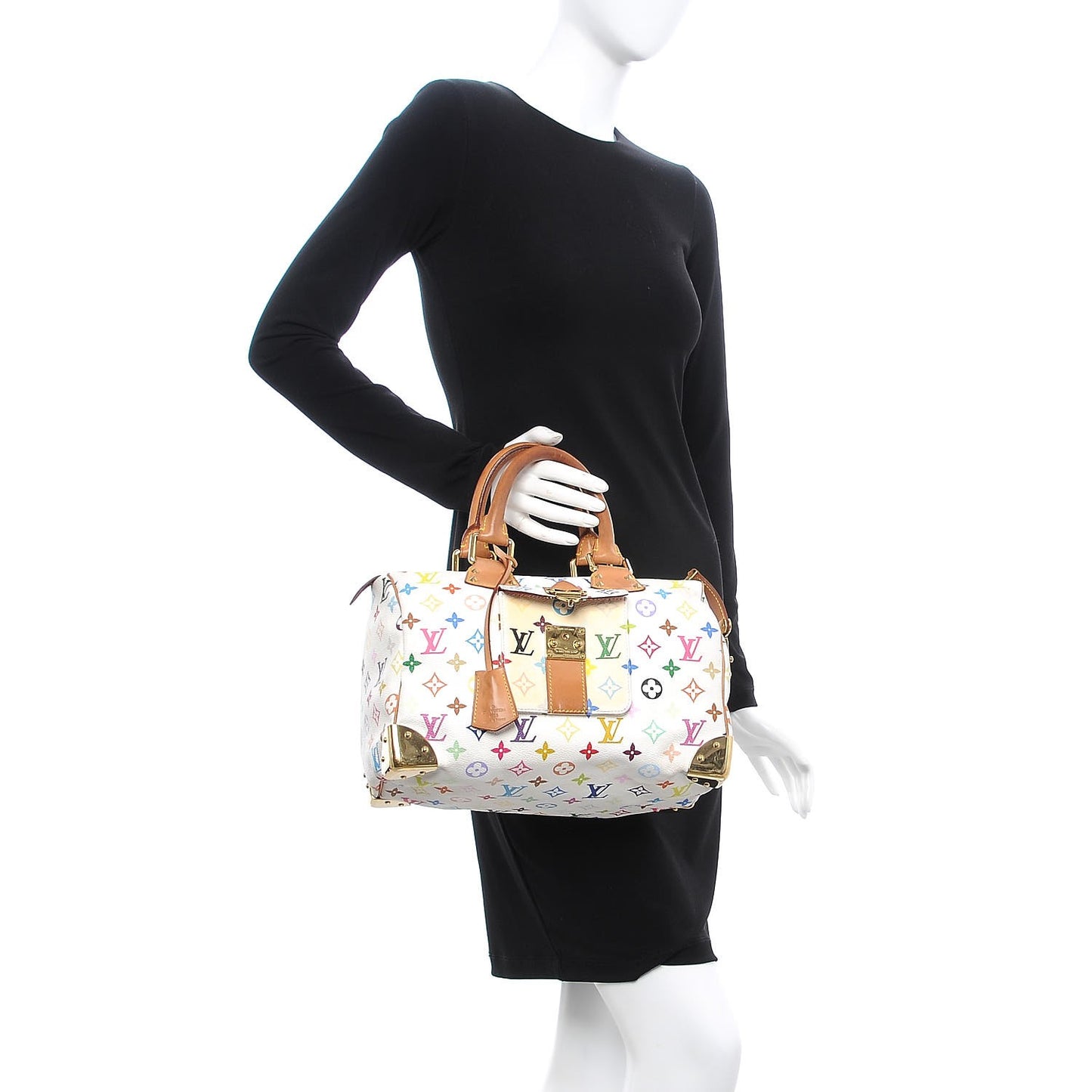 Monogram Multicolor Speedy 30 White