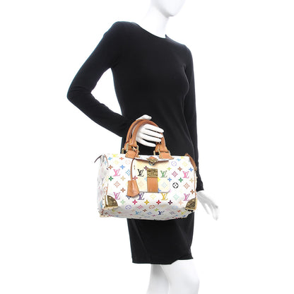 Louis Vuitton Monogram Multicolor Speedy 30 White 2 of 16