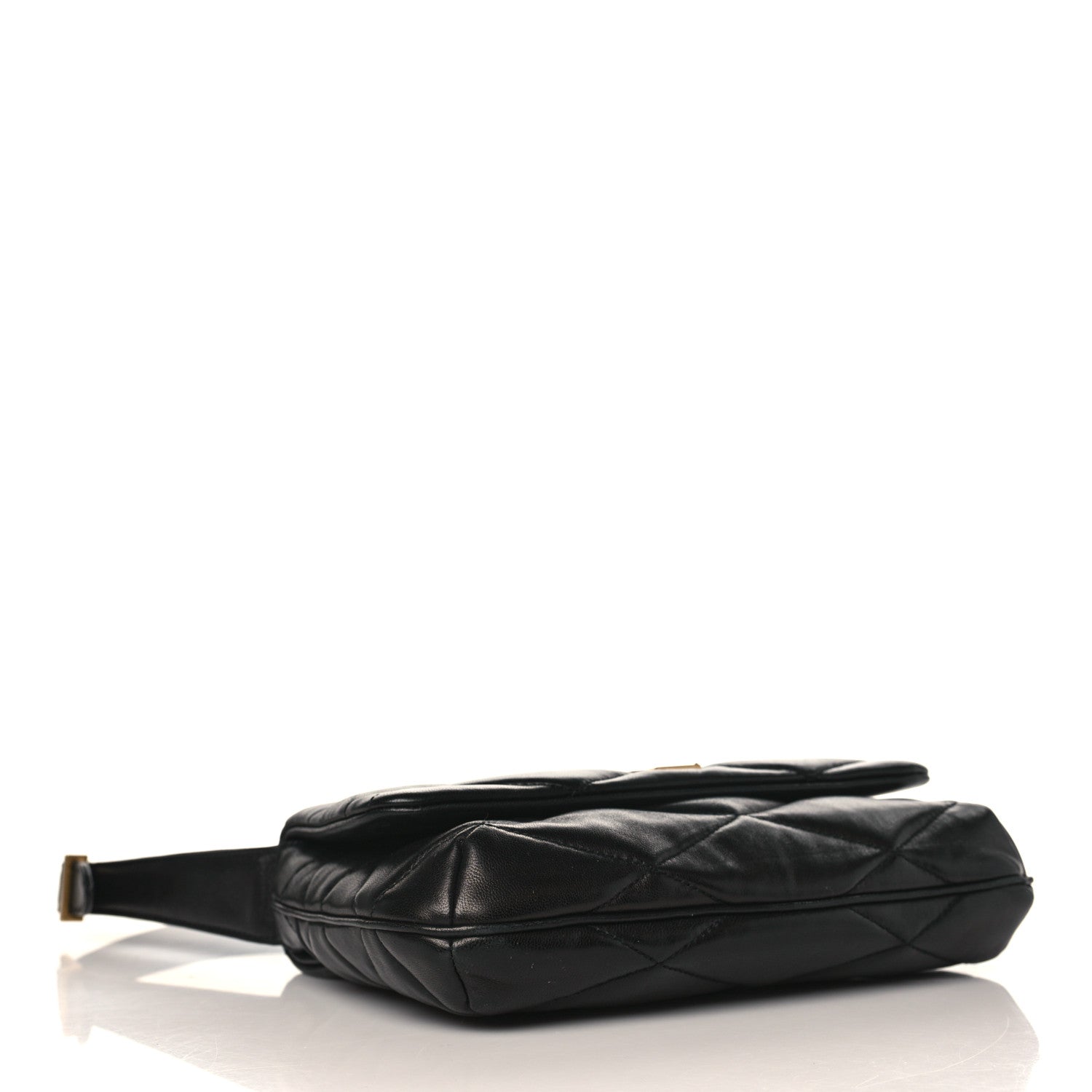 Saint Laurent Lambskin Quilted Le 57 Diamond Shoulder Bag Black 4 of 9
