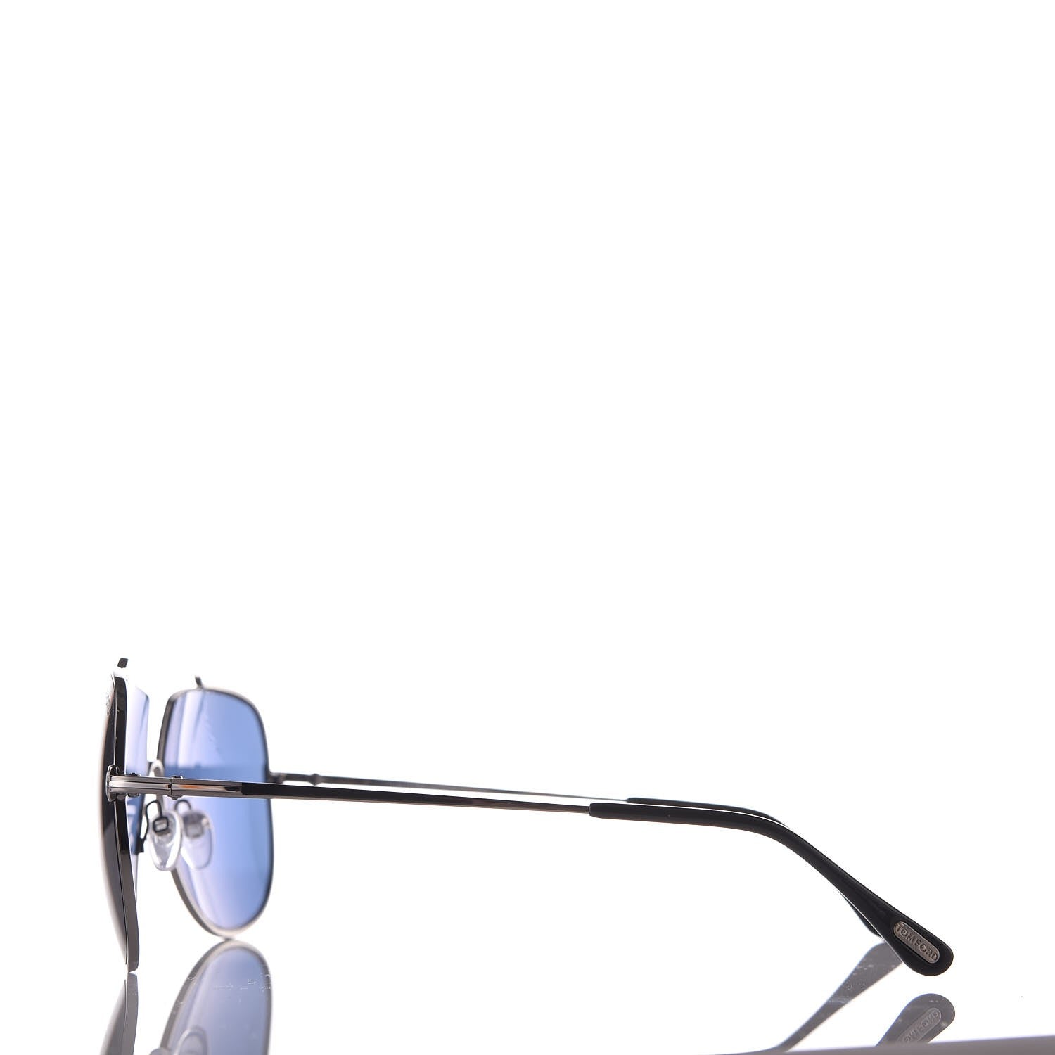 Tom Ford Chase Sunglasses TF586 Blue Silver 4 of 9