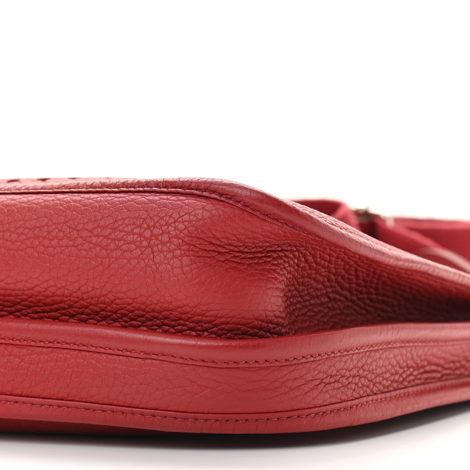 Hermes Taurillon Clemence Evelyne III PM Rouge Casaque 10 of 10