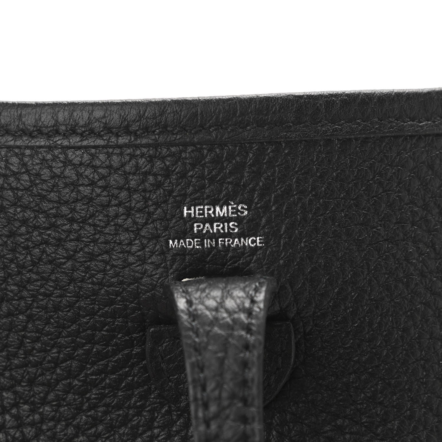 Hermes Taurillon Clemence Evelyne TPM Black 6 of 12