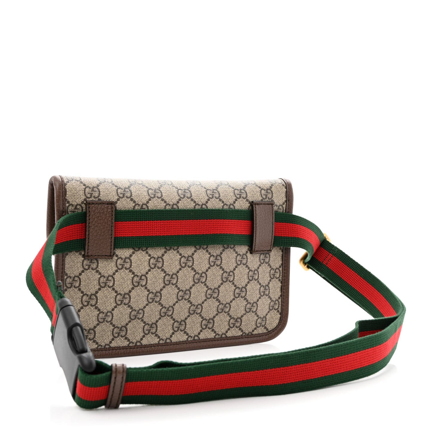 GG Supreme Monogram Neo Vintage Web Belt Bag Brown