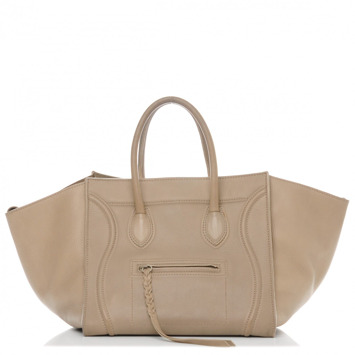 Celine Supple Calfskin Medium Phantom Luggage Light Khaki 1 of 14
