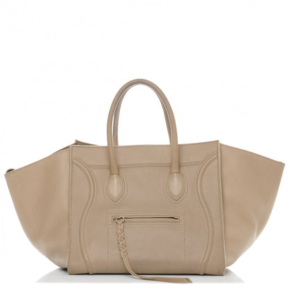 Celine Supple Calfskin Medium Phantom Luggage Light Khaki 1 of 14