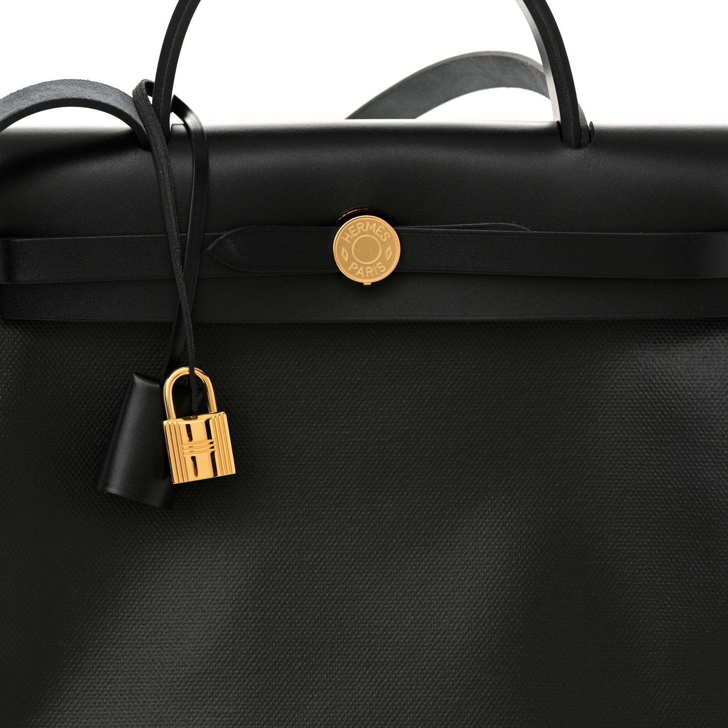 Hermes Toile H Berline Vache Hunter Herbag Zip PM 31 Black Ecru 7 of 12
