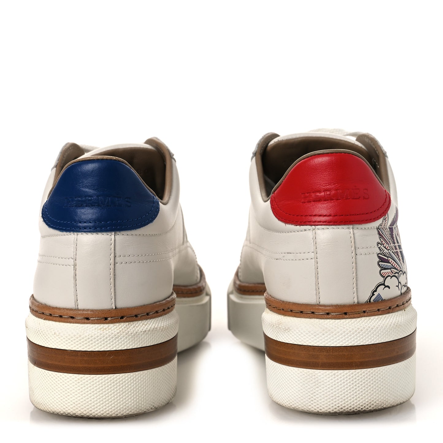 Calfskin Pegase Pop Polo Sneakers 38 Multicolor White