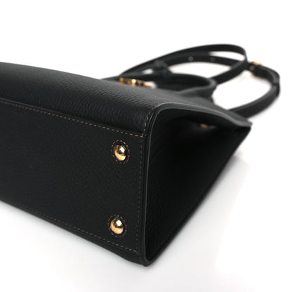 Burberry Grained Calfskin Small Frances Tote Black 8 of 8