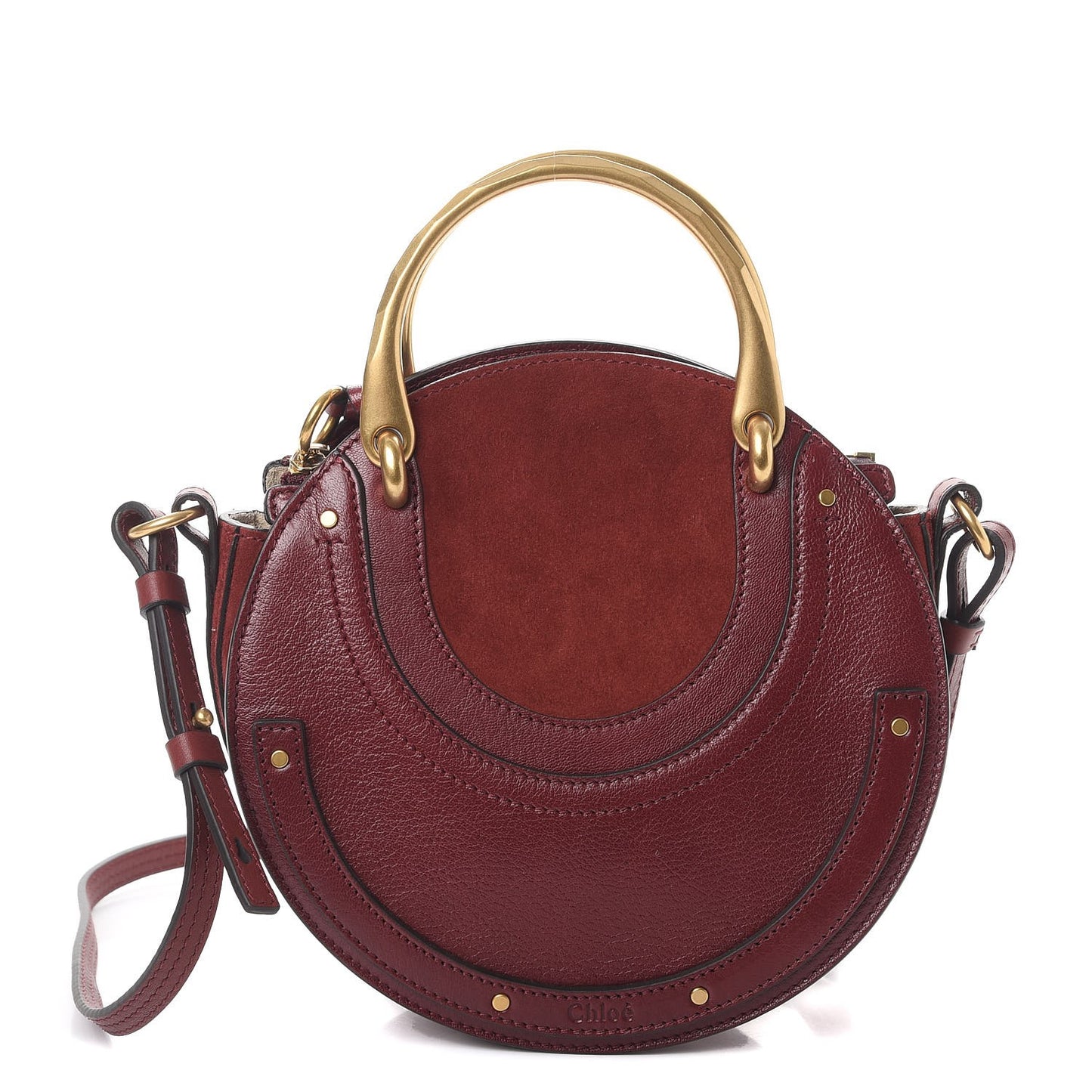 Calfskin Suede Small Pixie Bag Sienna Red