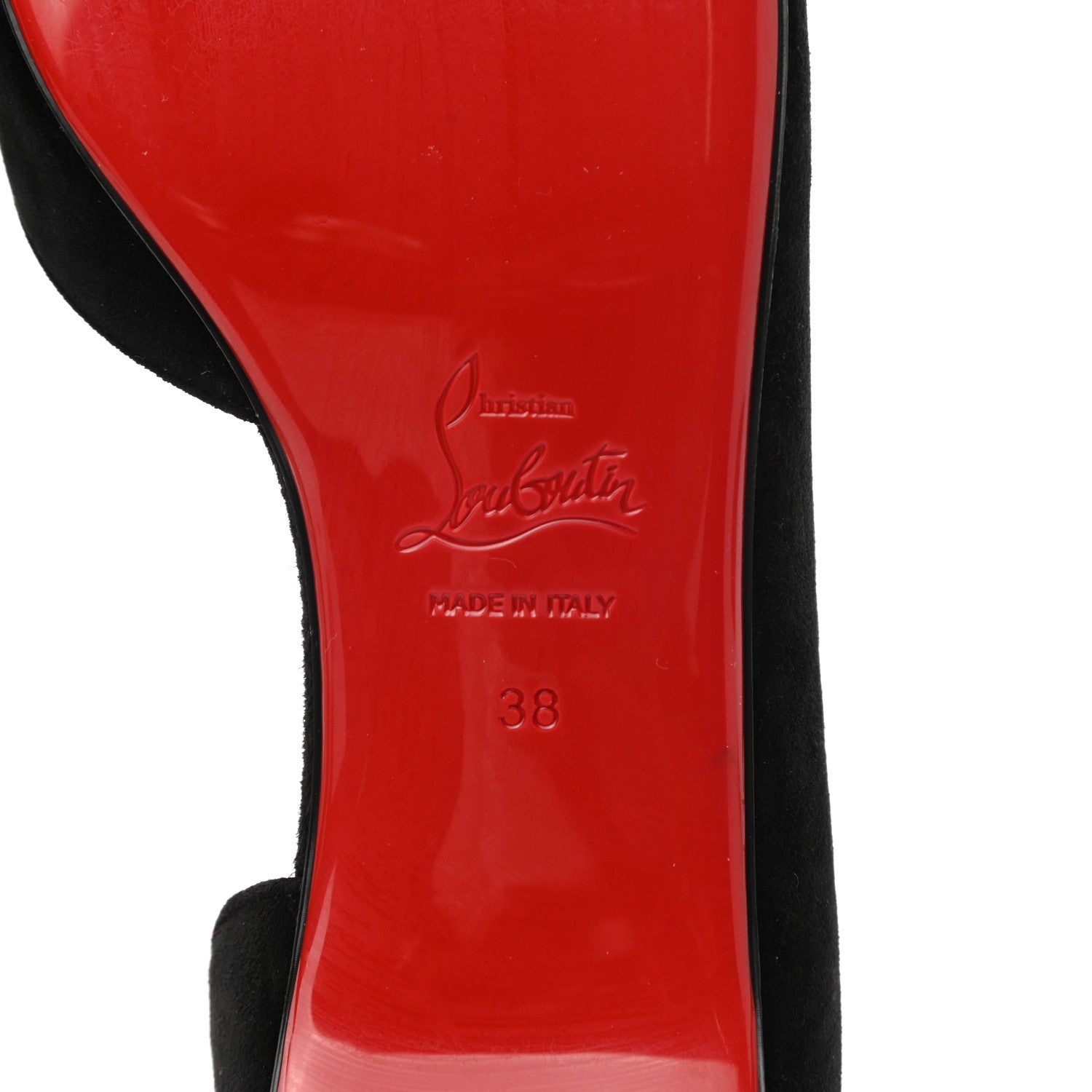 Christian Louboutin Veau Velours Iriza Flats 38 Black 6 of 9
