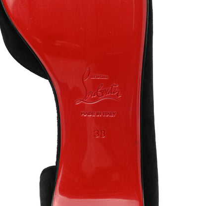 Christian Louboutin Veau Velours Iriza Flats 38 Black 6 of 9
