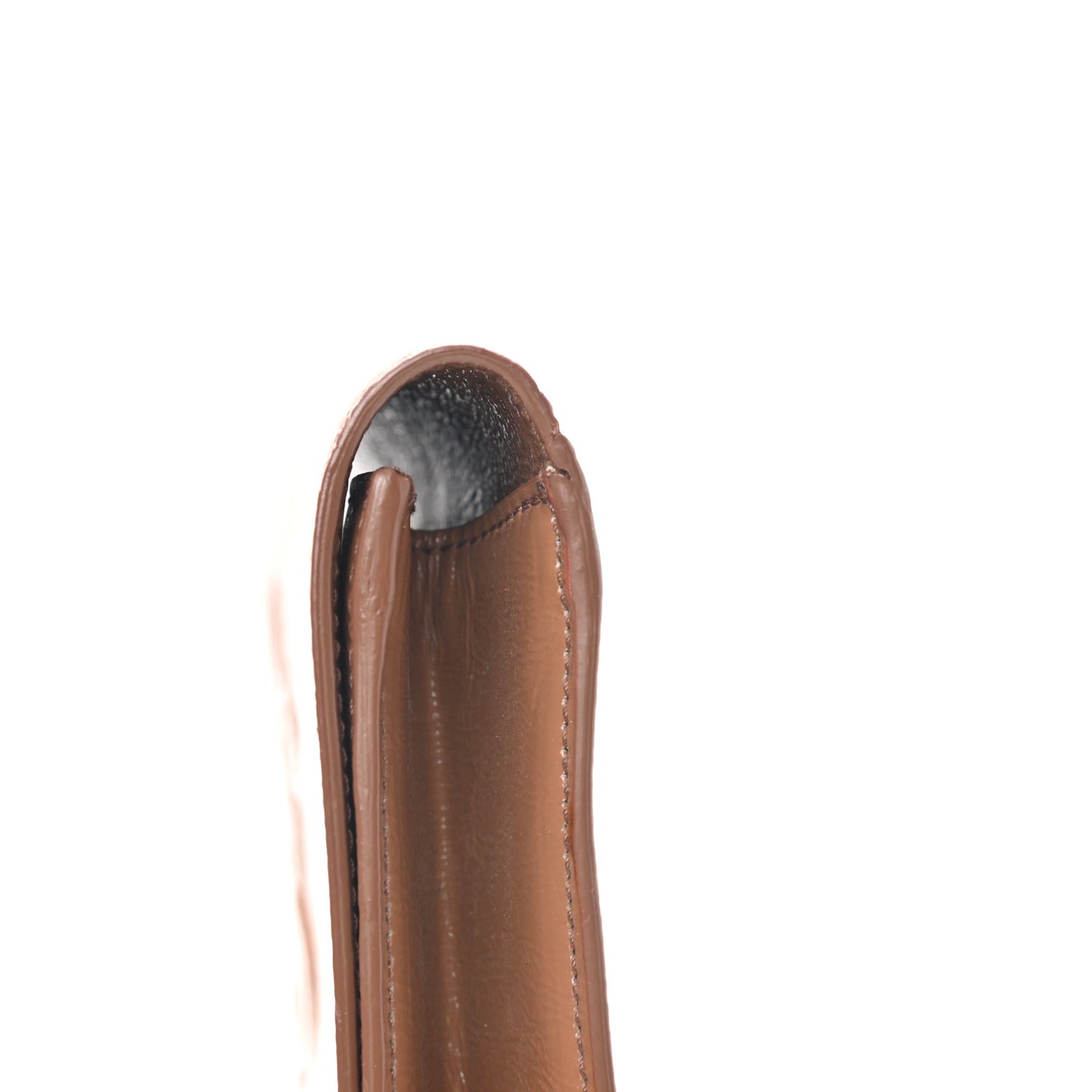 Patent Calfskin Large Belle De Jour Clutch Nude