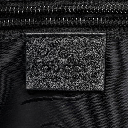 Gucci Guccissima Small Flap Messenger Bag Black 6 of 13