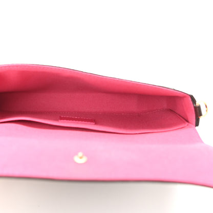 Louis Vuitton Monogram 2021 Christmas Animation Hollywood Pochette Felicie Chain Wallet Fuchsia 6 of 11