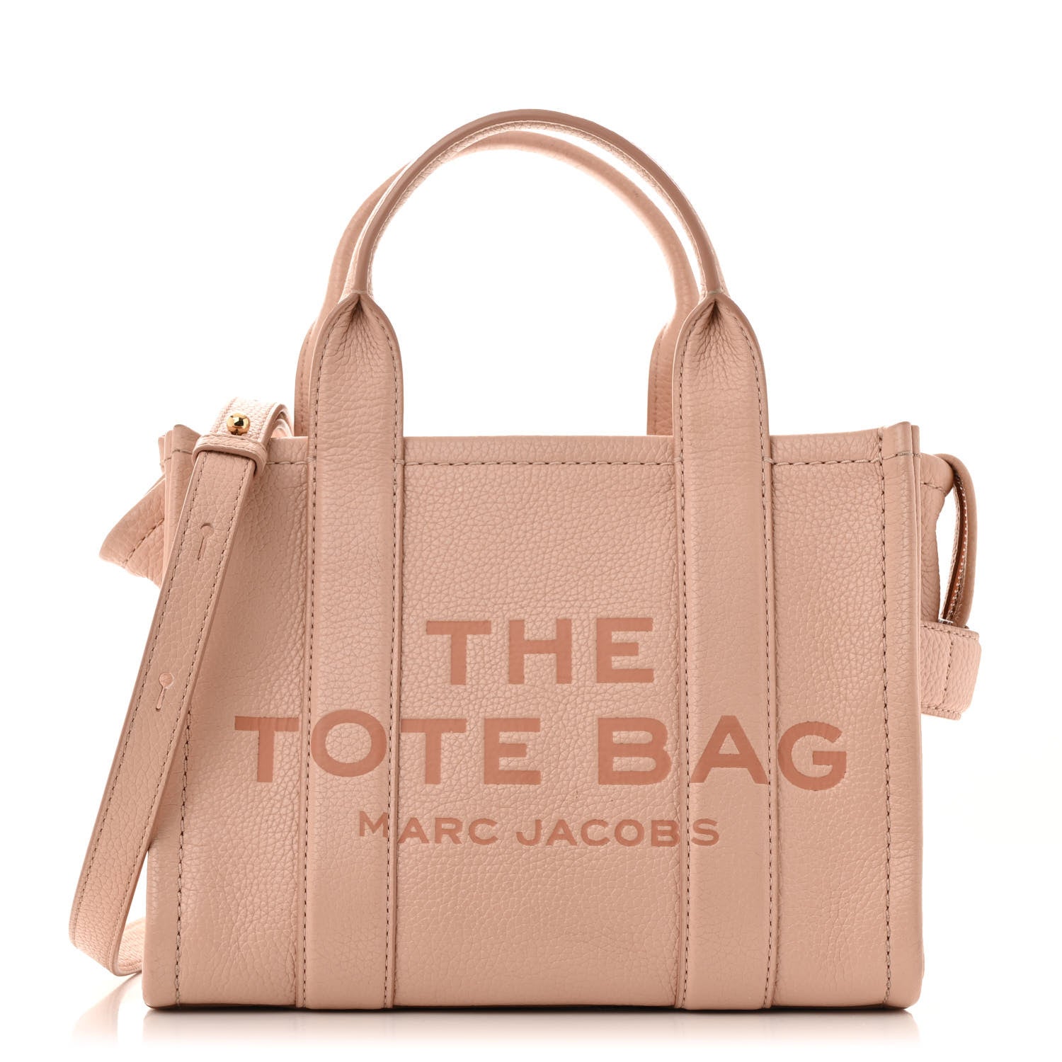 Marc Jacobs Grained Calfskin Small The Tote Bag Rose Dust 1 of 16