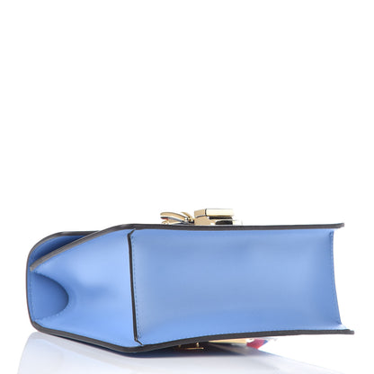 Gucci Calfskin Mini Sylvie Chain Shoulder Bag Clear Sky Blue 4 of 9