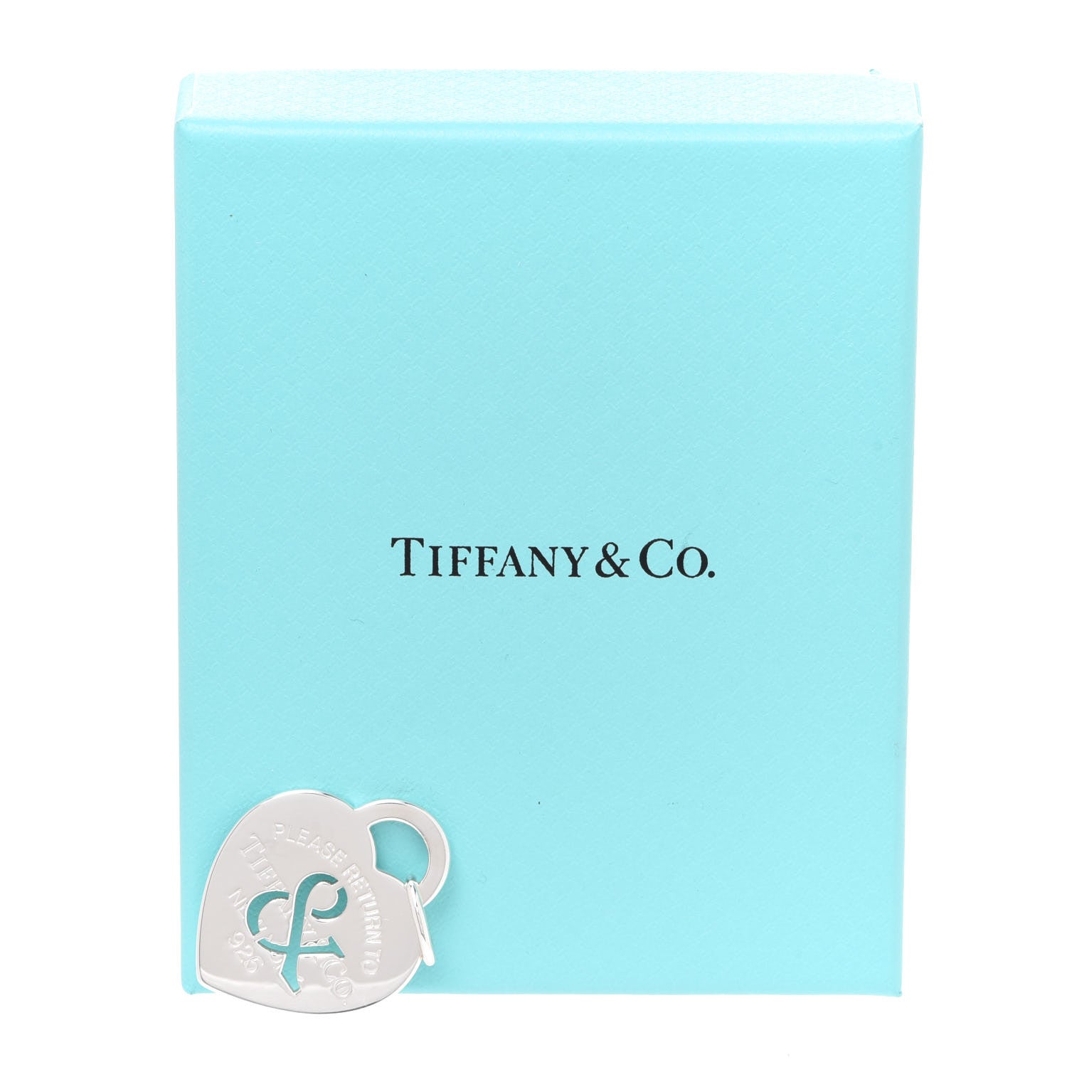 Tiffany Sterling Silver Return to Tiffany Ampersand Heart Charm 3 of 3