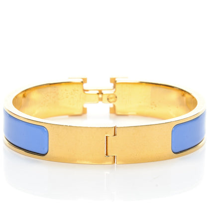 Hermes Enamel Narrow Clic Clac H Bracelet PM Bleu Lavande 3 of 6