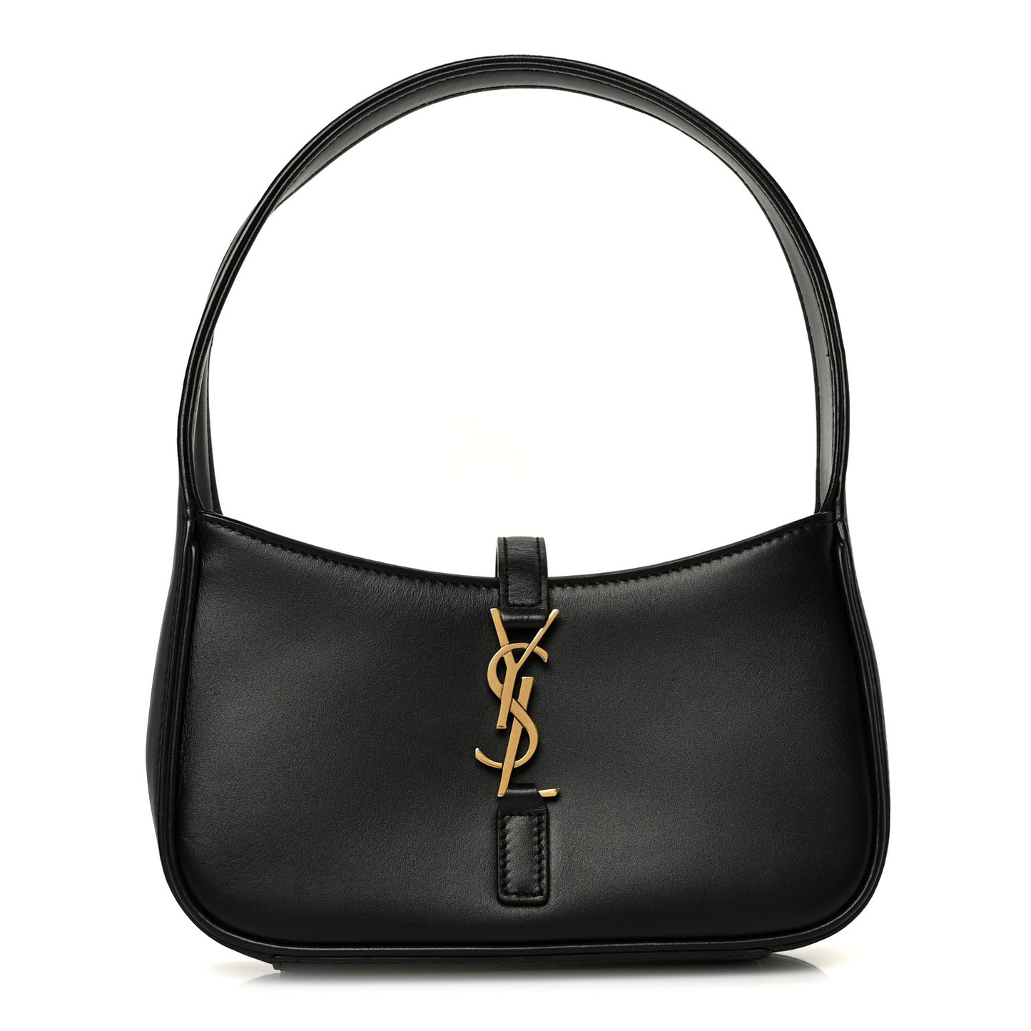 Smooth Calfskin Le 5 A 7 Mini Hobo Black
