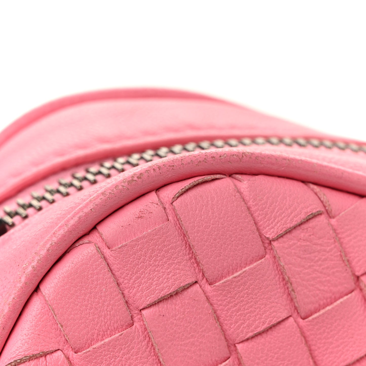 Nappa Intrecciato Belt Bag Pink