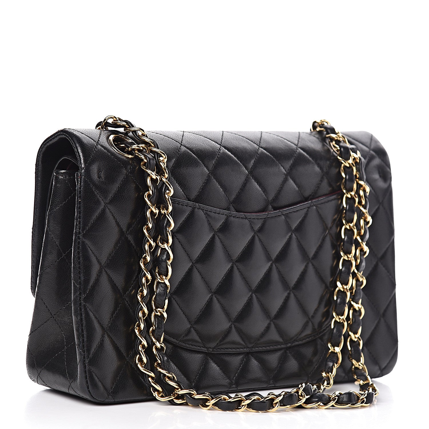 Chanel Lambskin Quilted Medium Double Flap Black 3 of 11