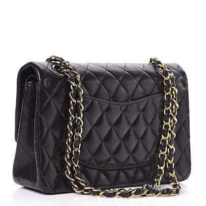 Chanel Lambskin Quilted Medium Double Flap Black 3 of 11