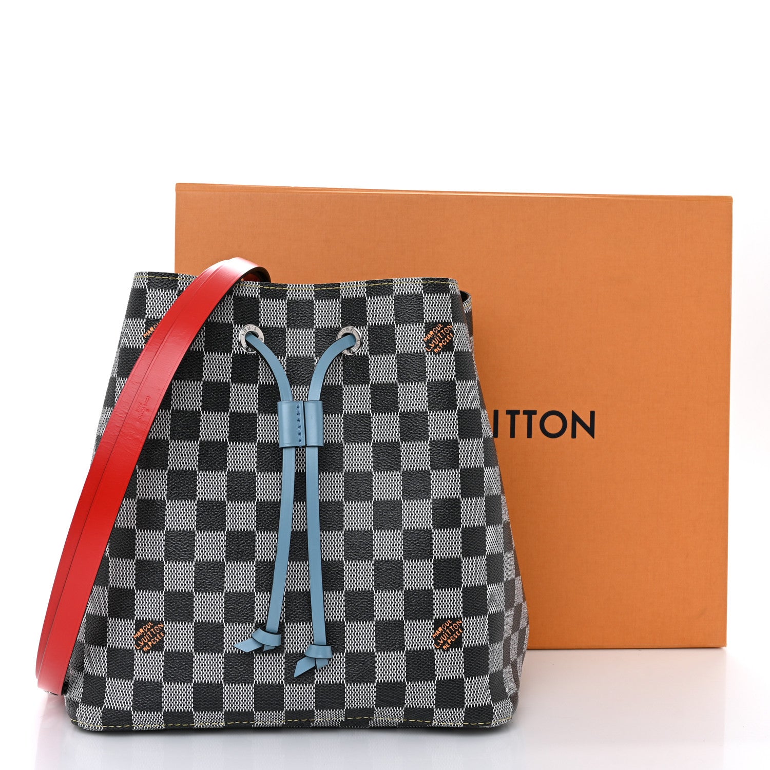 Louis Vuitton Damier Neonoe Black White 11 of 11