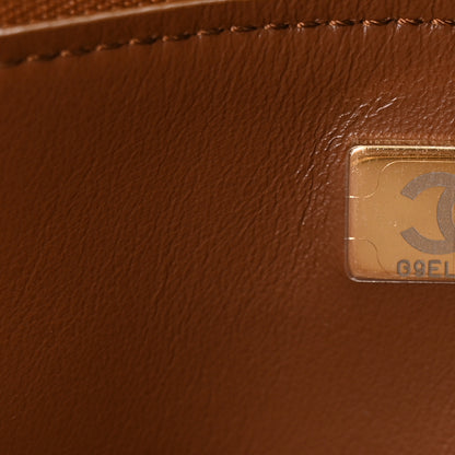 Chanel Suede Calfskin Small Souplissimo Maxi Flap Camel 7 of 11