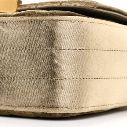 Saint Laurent Velvet Matelasse Small Vicky Chain Bag Dark Vintage Olive 10 of 11
