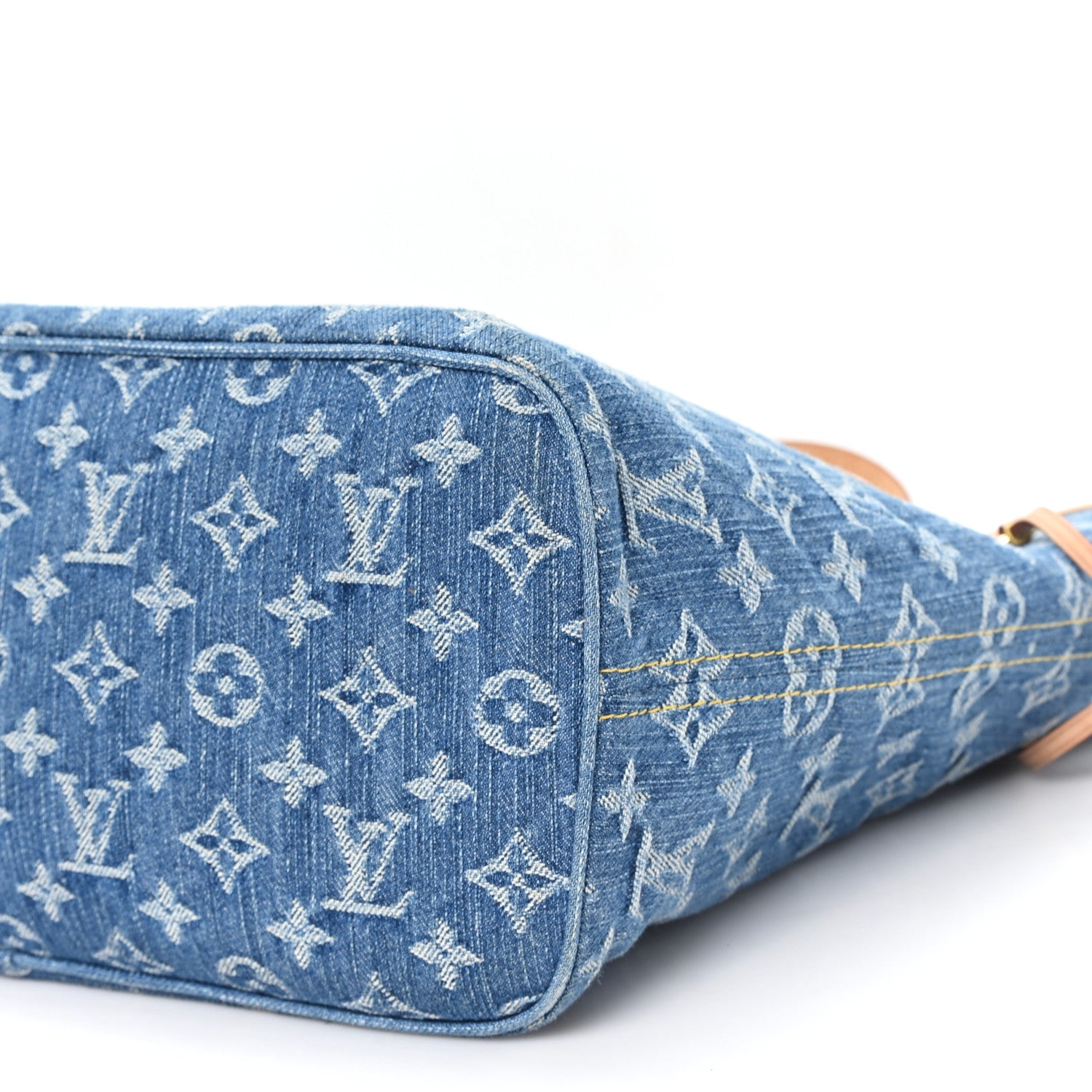 Louis Vuitton Monogram Denim Neo Neverfull MM Blue 9 of 10