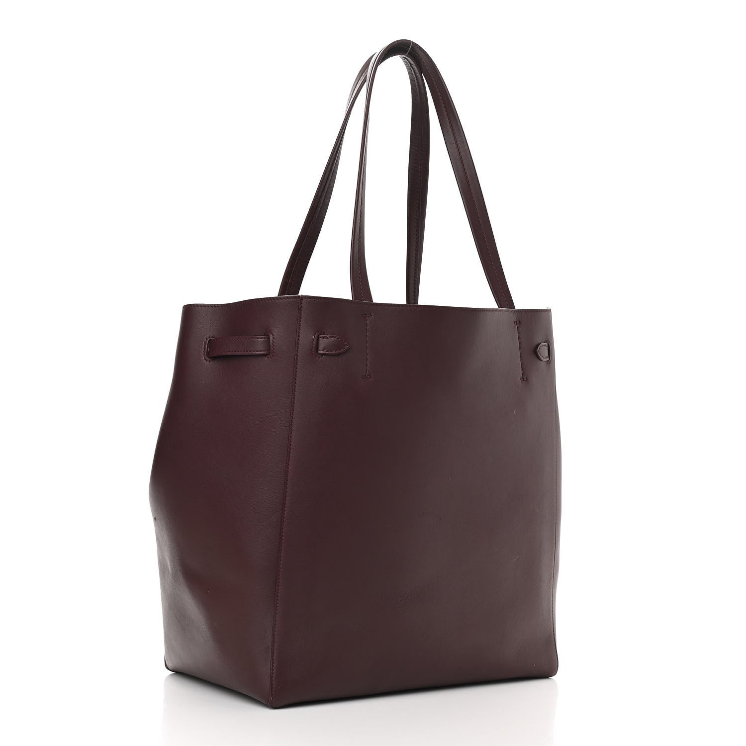 Celine Smooth Calfskin Small Belt Cabas Phantom Burgundy 3 of 13