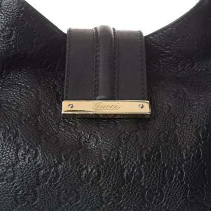 Gucci Guccissima Large New Ladies Web Hobo Black 12 of 12