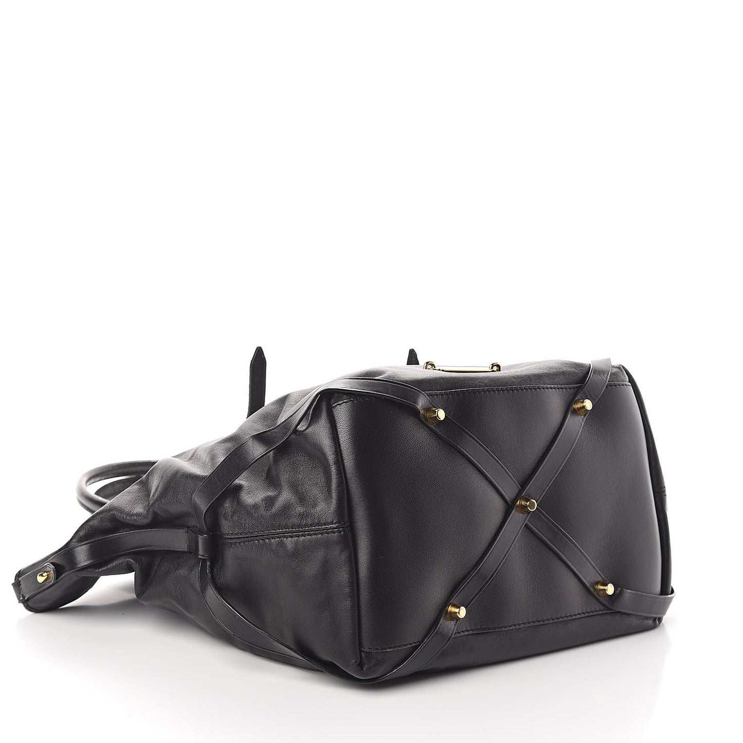 Lambskin Medium East West Tote Black