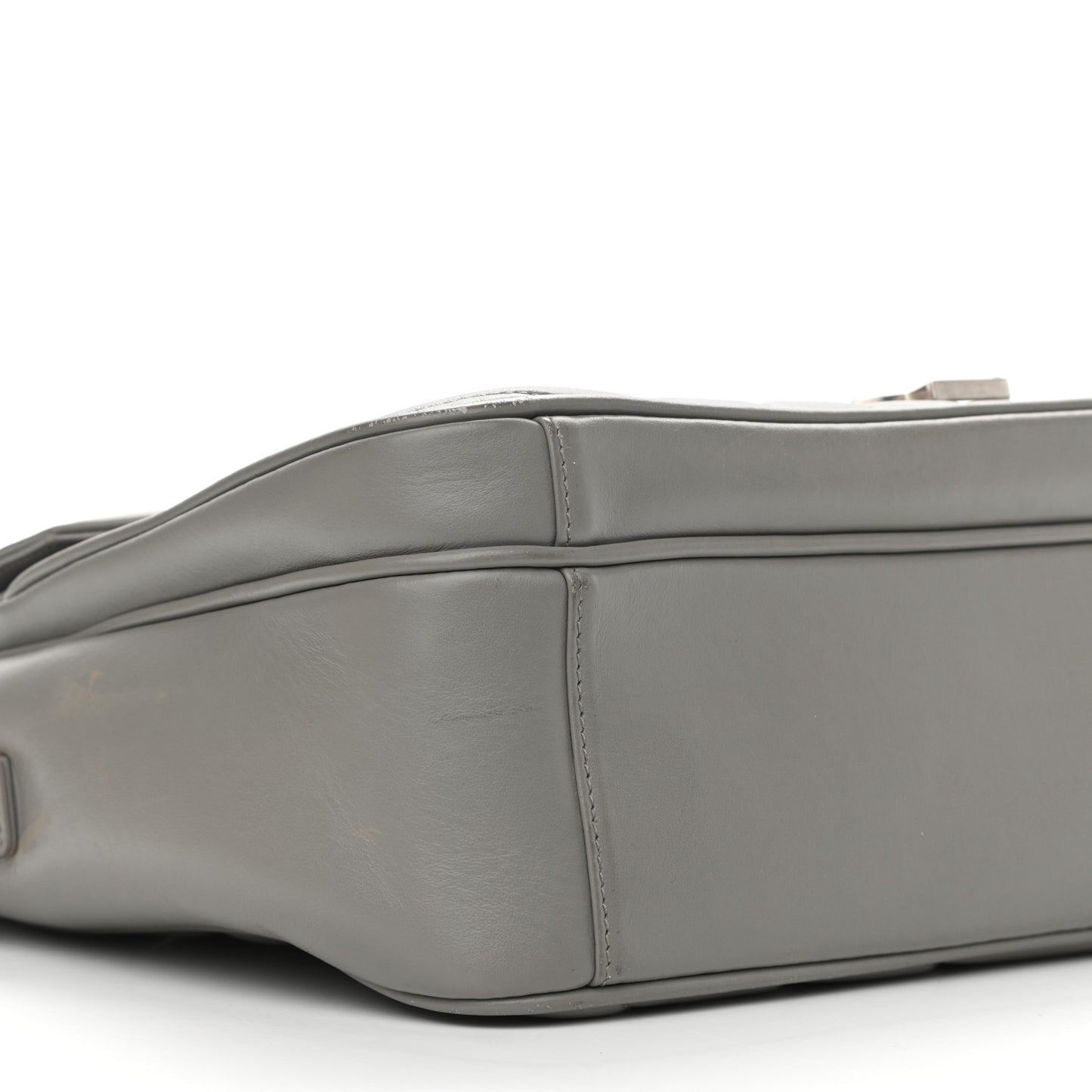 Calfskin Y Quilted Monogram Loulou Shoulder Bag Pearl Grey