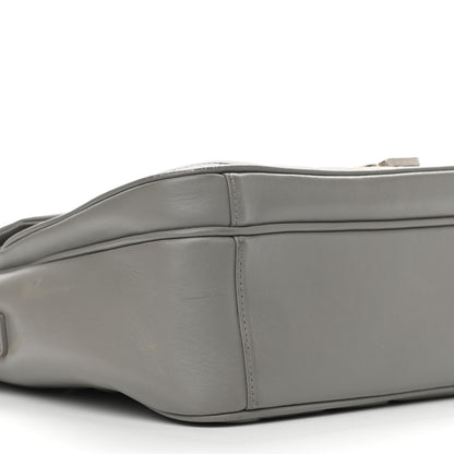 Saint Laurent Calfskin Y Quilted Monogram Loulou Shoulder Bag Pearl Grey 9 of 18
