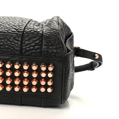 Alexander Wang Pebbled Lambskin Rocco Black Rose Gold Hardware 7 of 9